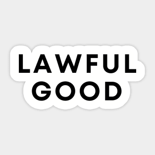 Lawful Good Sticker